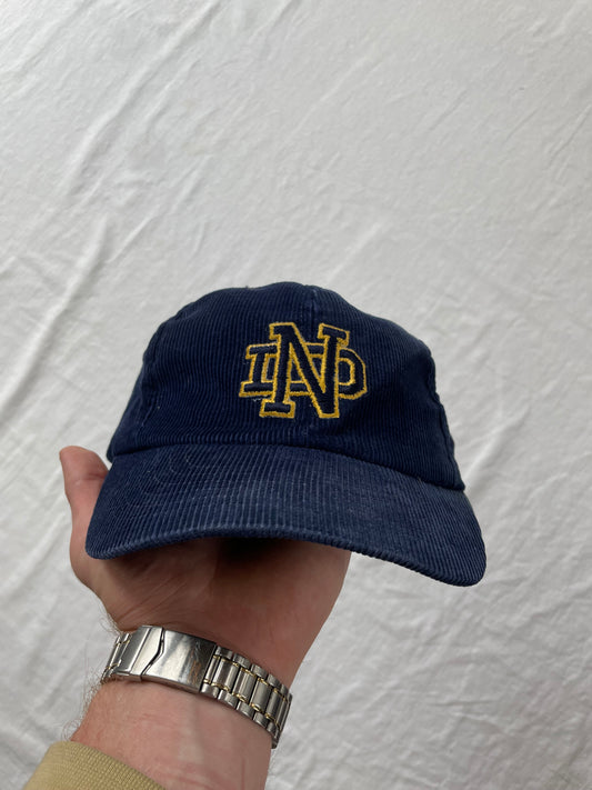 Vintage Notre Dame Corduroy Hat