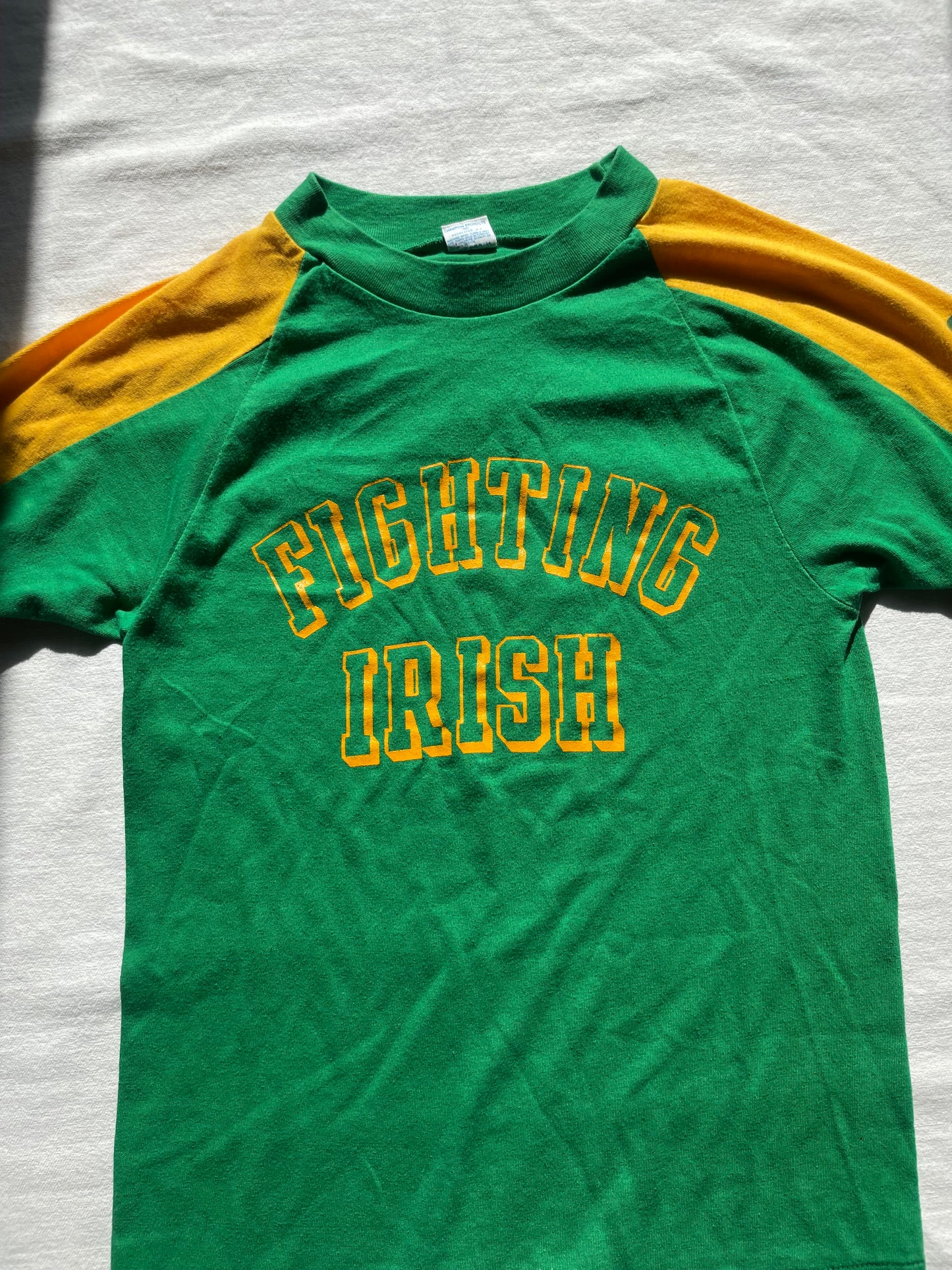 Vintage 70s Notre Dame Fighting Irish Champion Tee Small