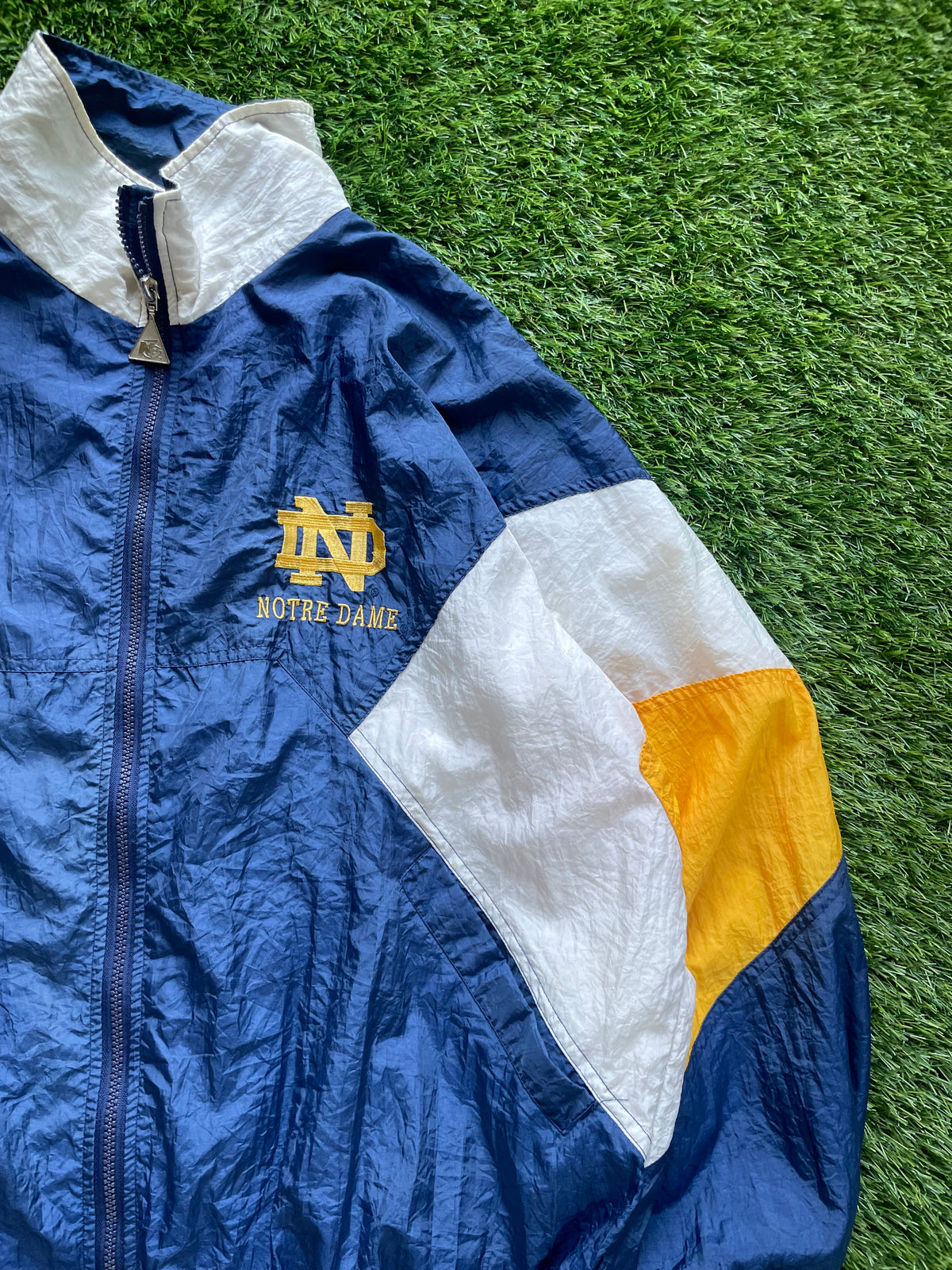 Vintage Notre Dame Tracksuit With Windbreaker and Pants Medium/Large