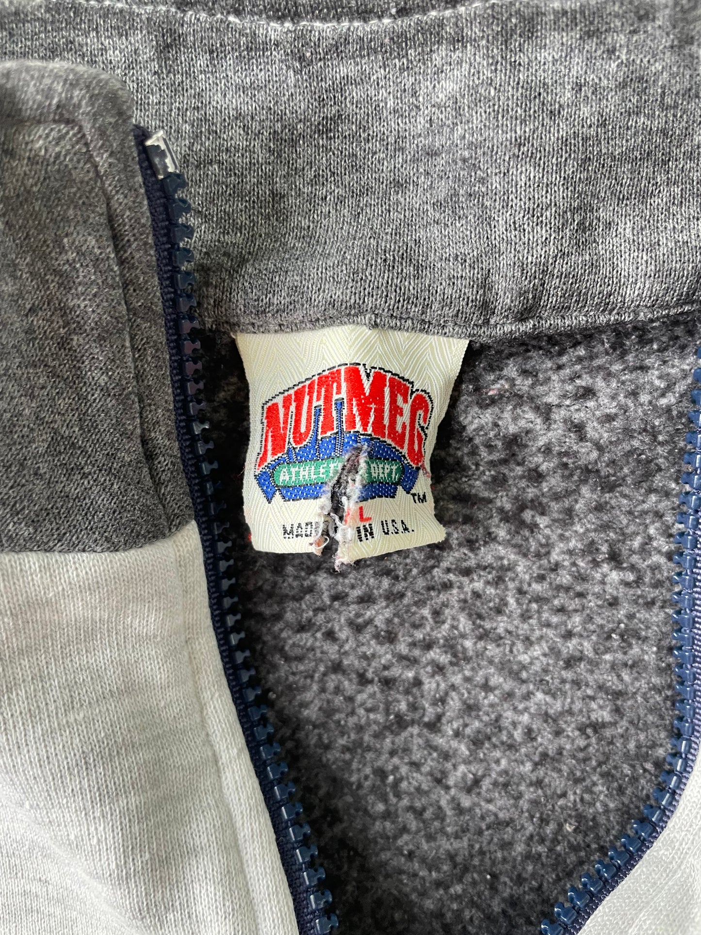 Vintage Notre Dame Quarter Zip Sweatshirt Large/XLarge