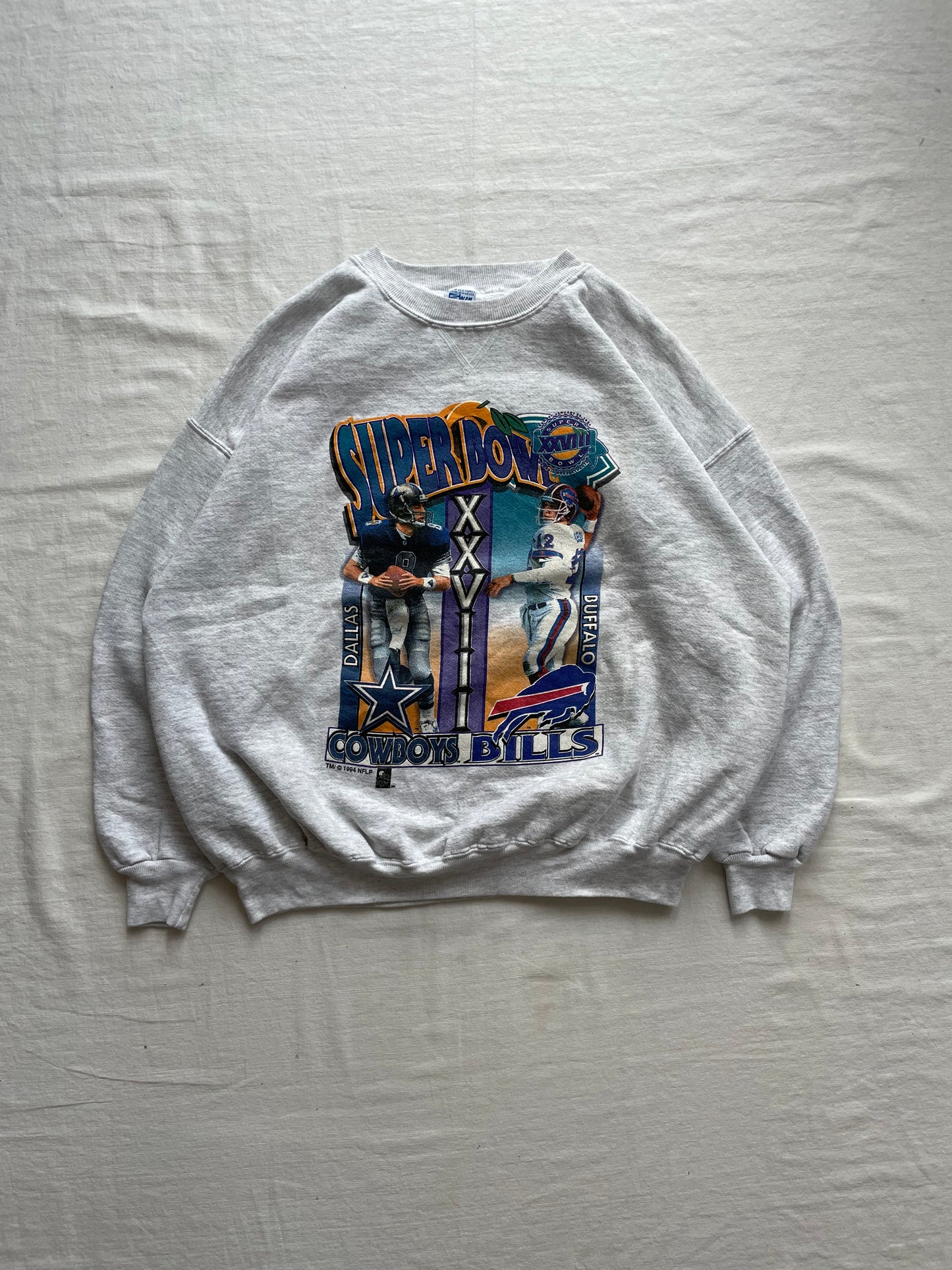 Vintage 1994 Super Bowl Cowboys vs. Bills Crewneck XLarge