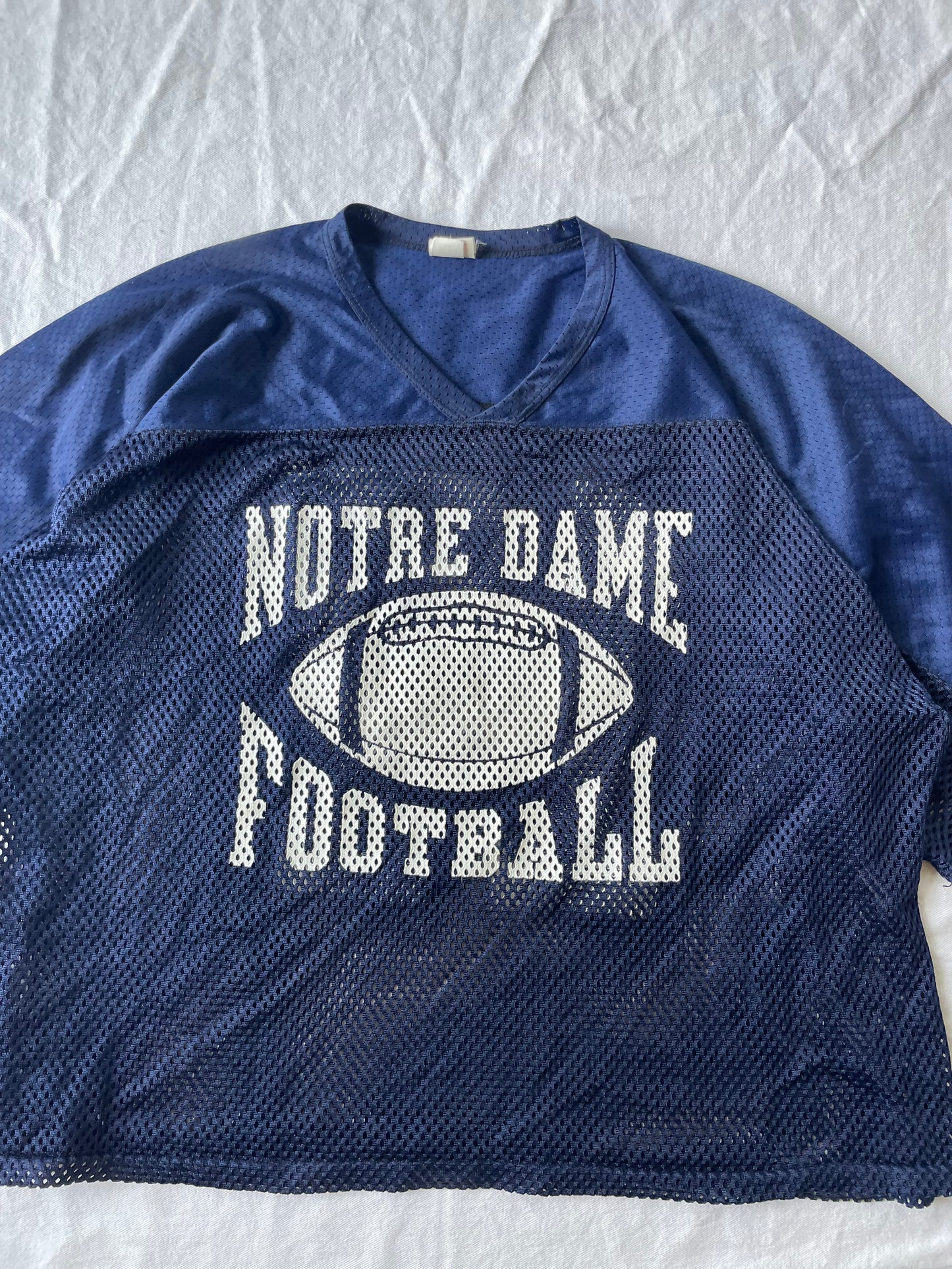 Vintage Notre Dame Football Mesh Jersey XLarge