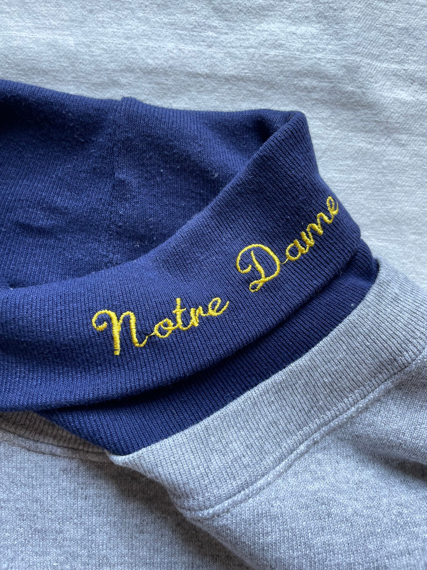 Vintage Notre Dame Turtleneck Sweatshirt XLarge