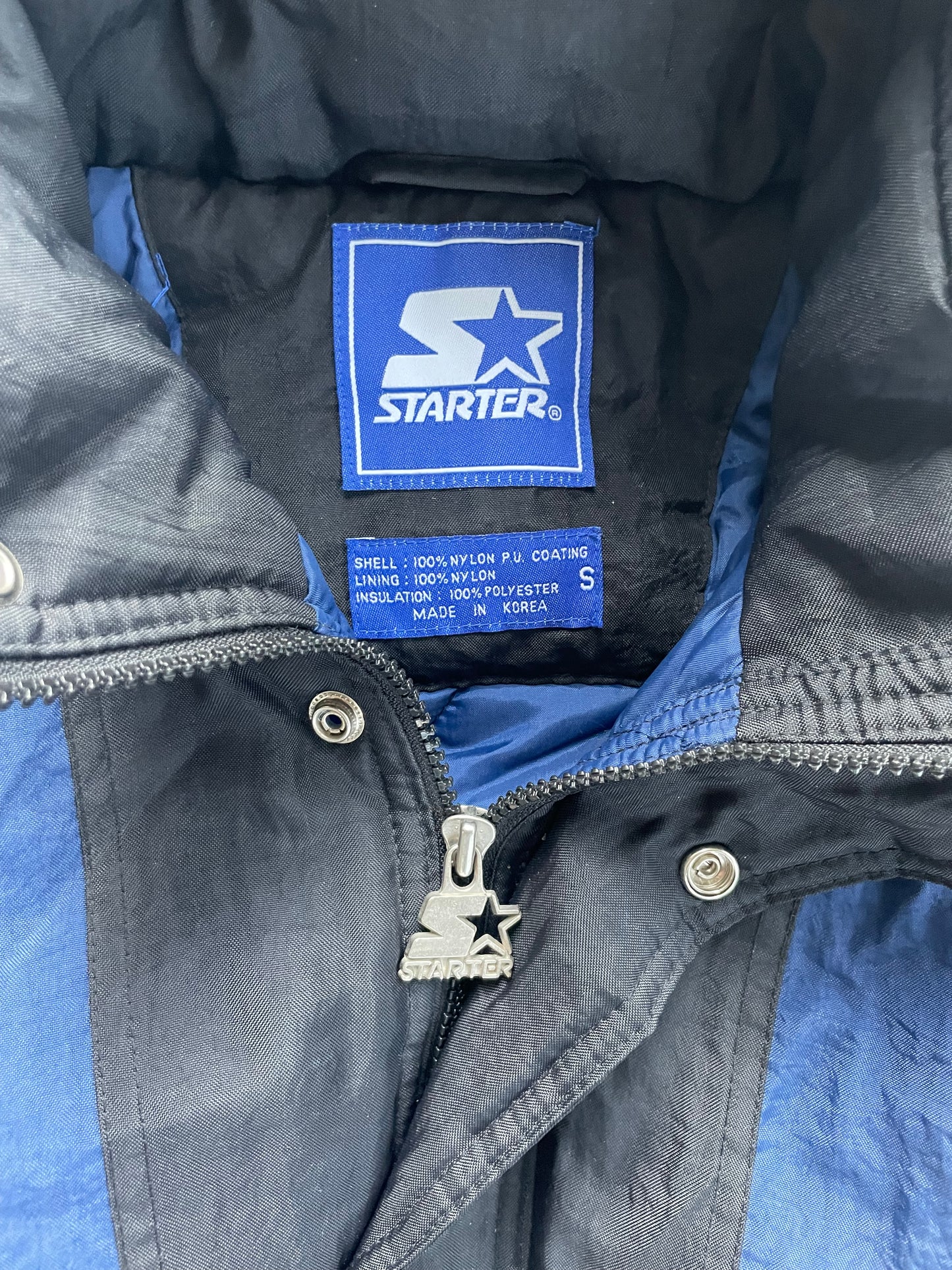 Vintage Notre Dame Starter Puffer Jacket Small