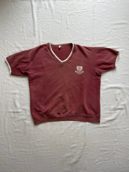 Vintage 1960s Notre Dame Short Sleeve Sweatshirt Large