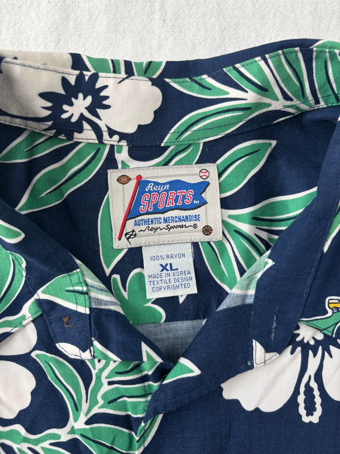 Vintage Notre Dame Hawaiian Shirt XLarge