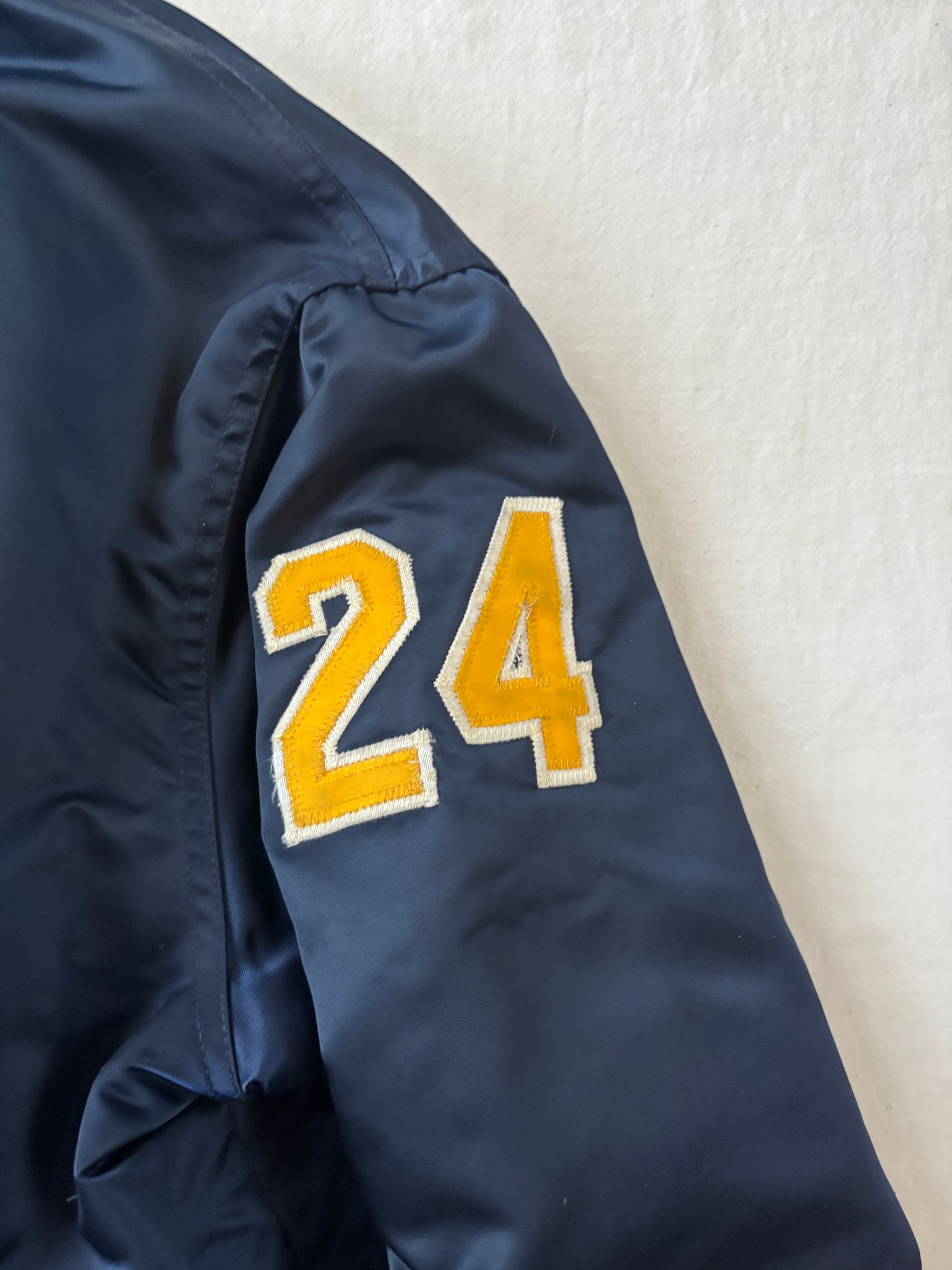 Vintage Notre Dame Satin Jacket #24 Medium