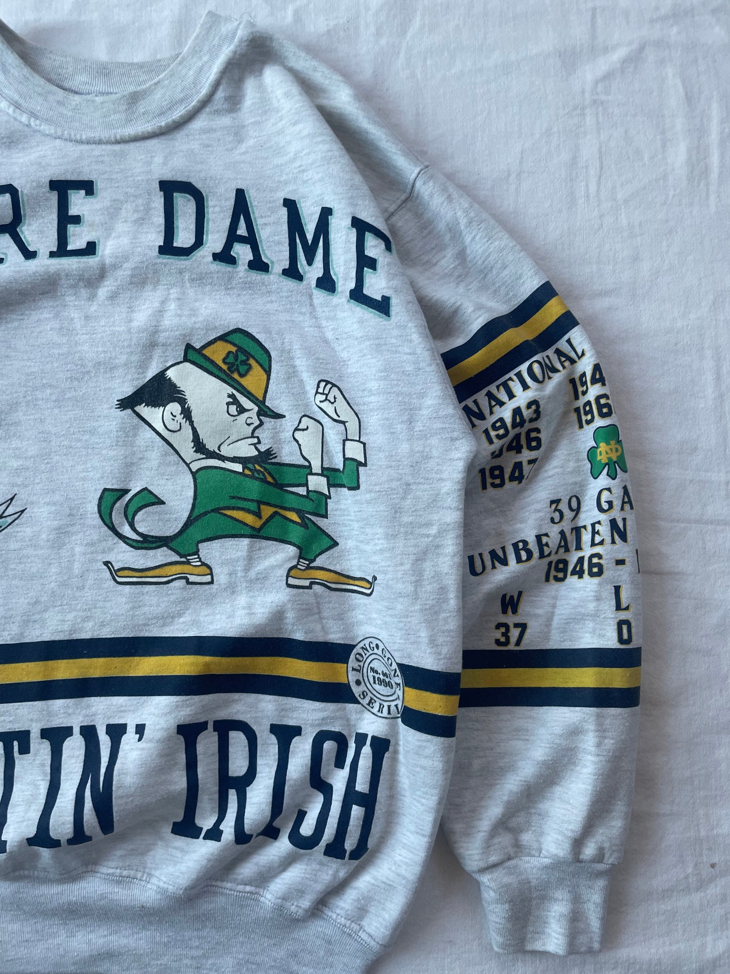 Vintage Notre Dame Championship Crewneck Large