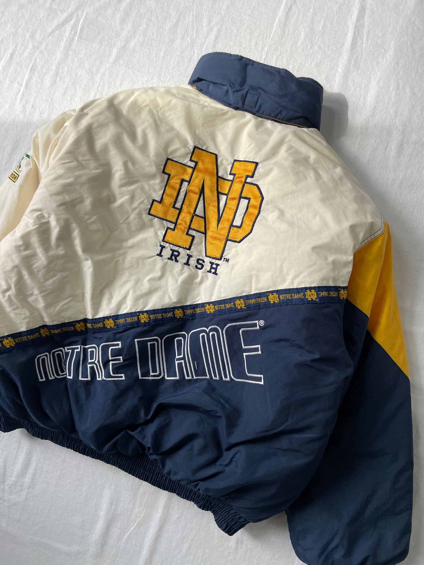 Vintage Notre Dame Puffer Jacket XLarge