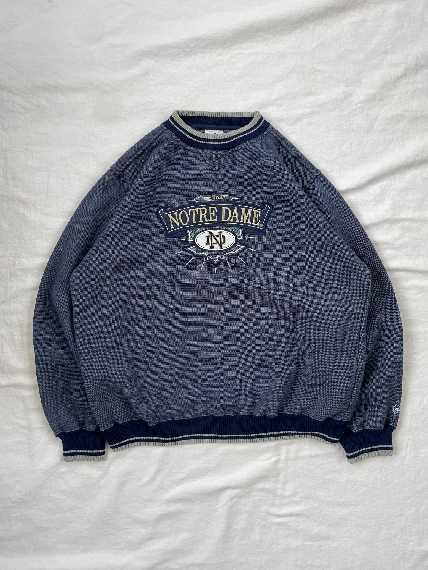 Vintage Notre Dame Crewneck Large