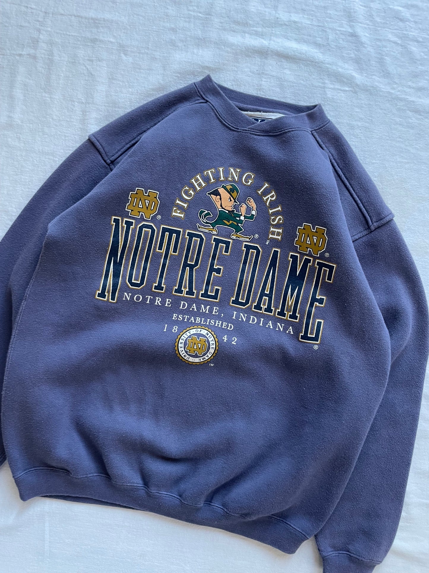 Vintage Notre Dame Crewneck Kids XLarge