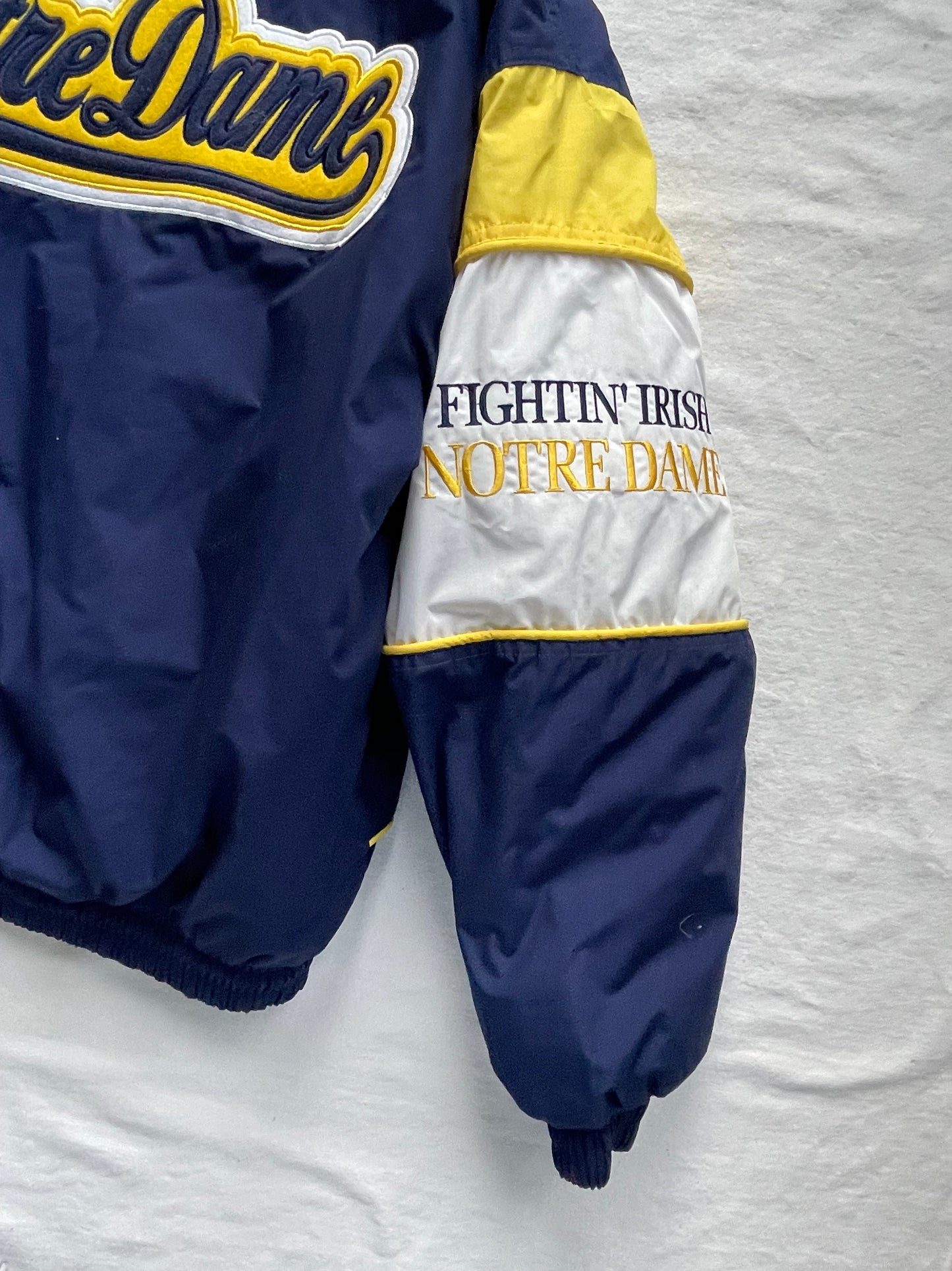 Vintage Notre Dame Puffer Jacket Large