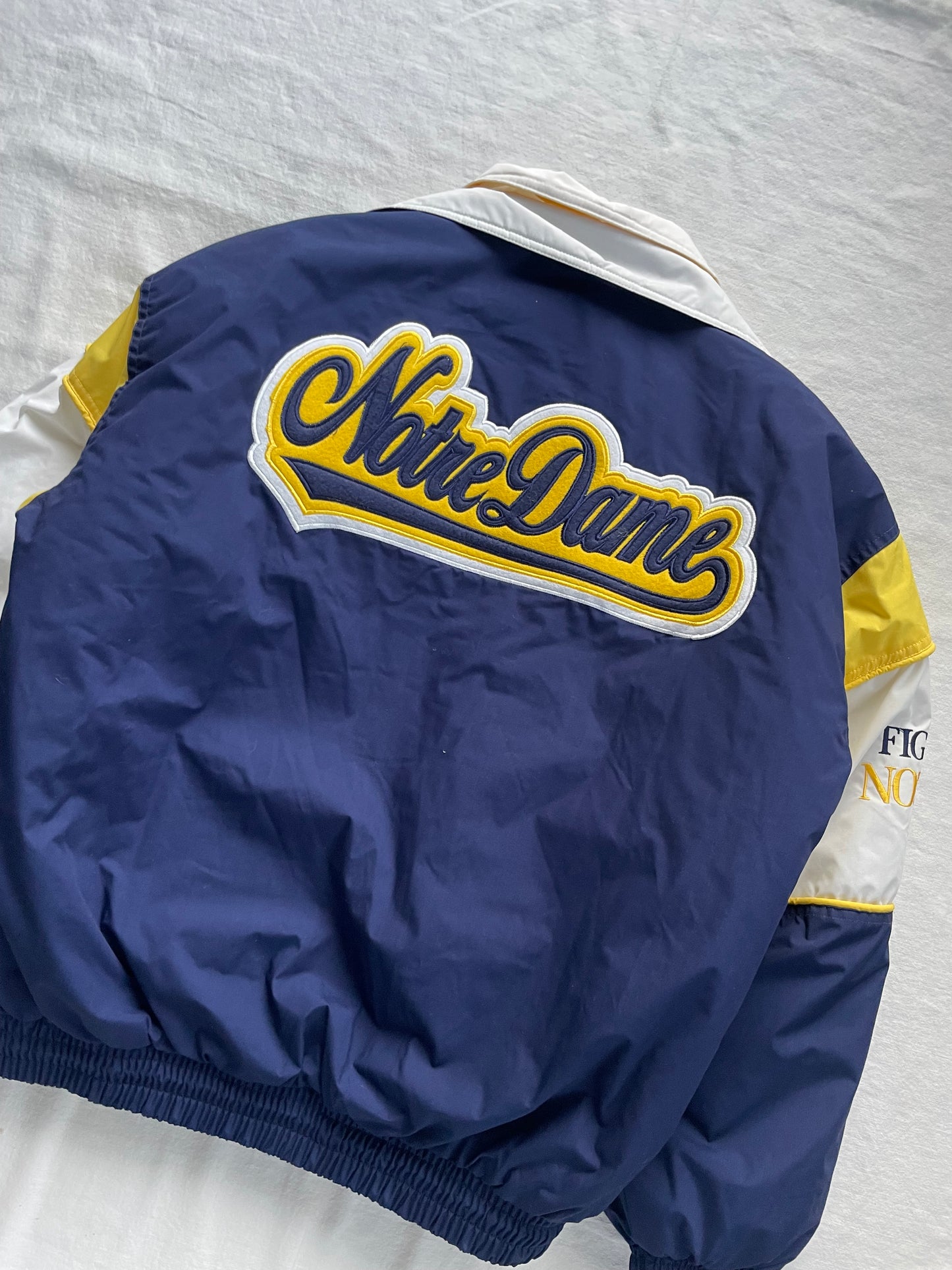 Vintage Notre Dame Puffer Jacket Large