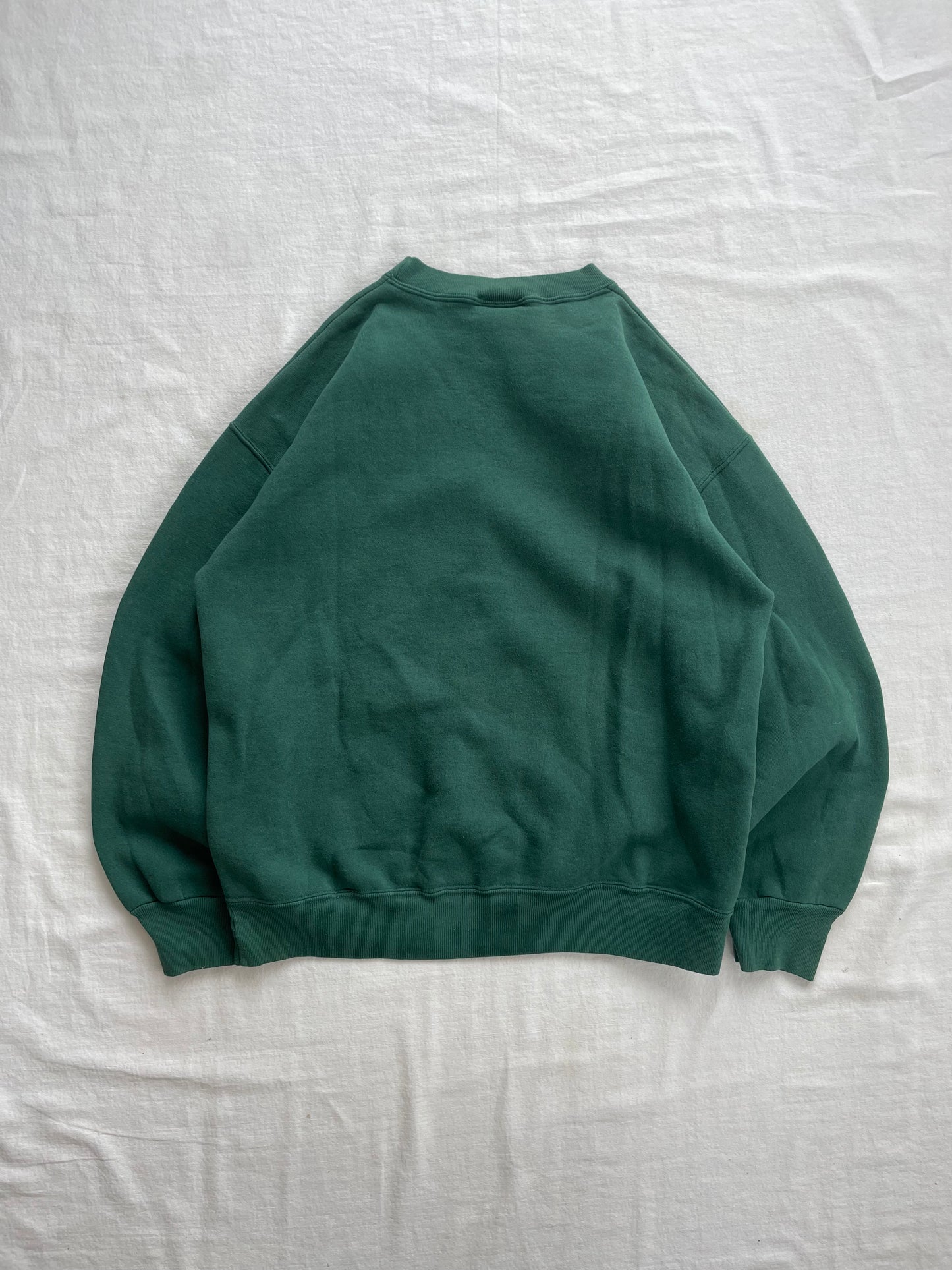 Vintage Notre Dame Green Crewneck Large