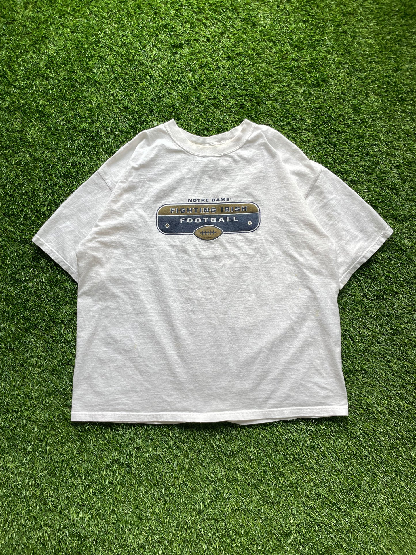 Vintage Notre Dame Football Adidas Tee XLarge