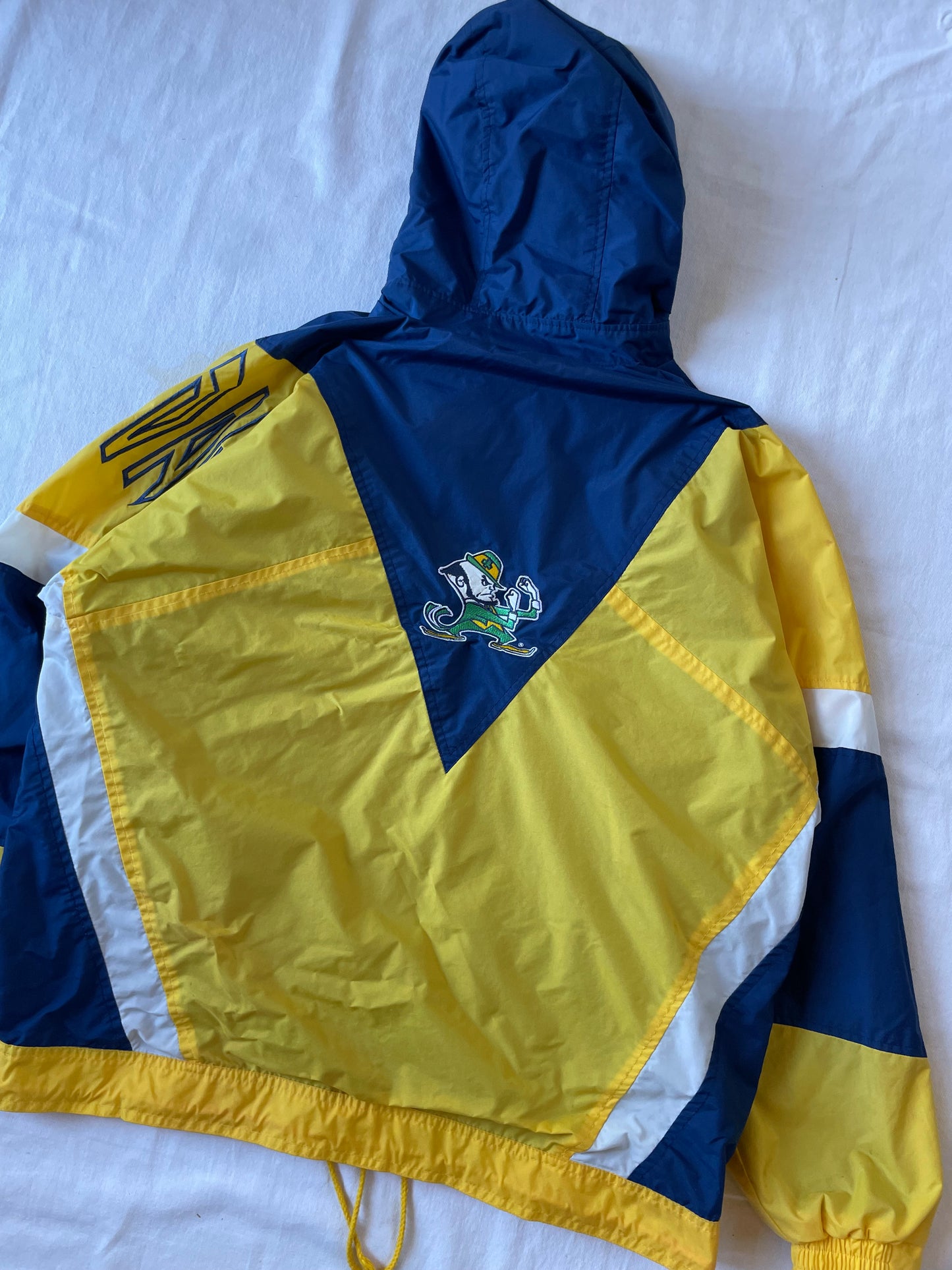 Vintage Notre Dame Windbreaker Jacket Large