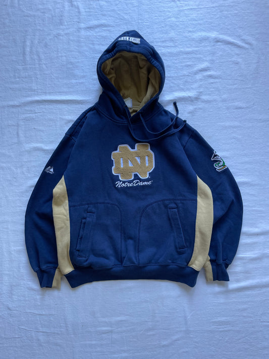 Vintage Notre Dame Hoodie Medium