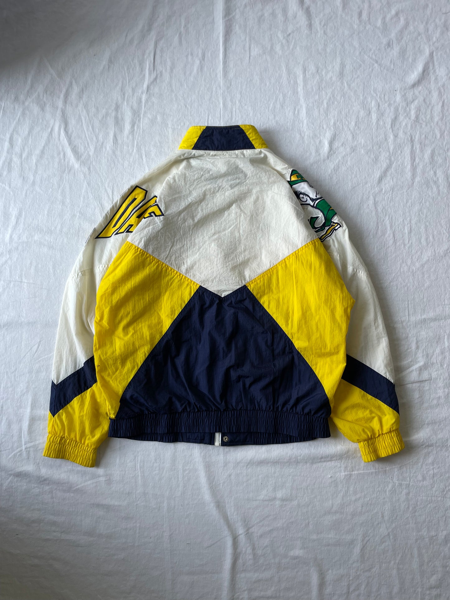 Vintage Notre Dame Apex Windbreaker Jacket Medium