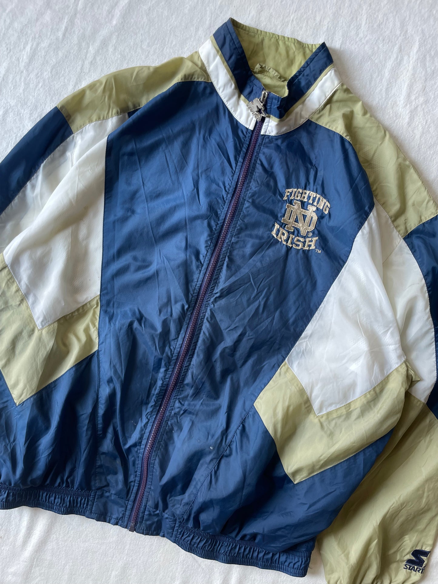 Vintage Notre Dame Windbreaker Jacket XLarge