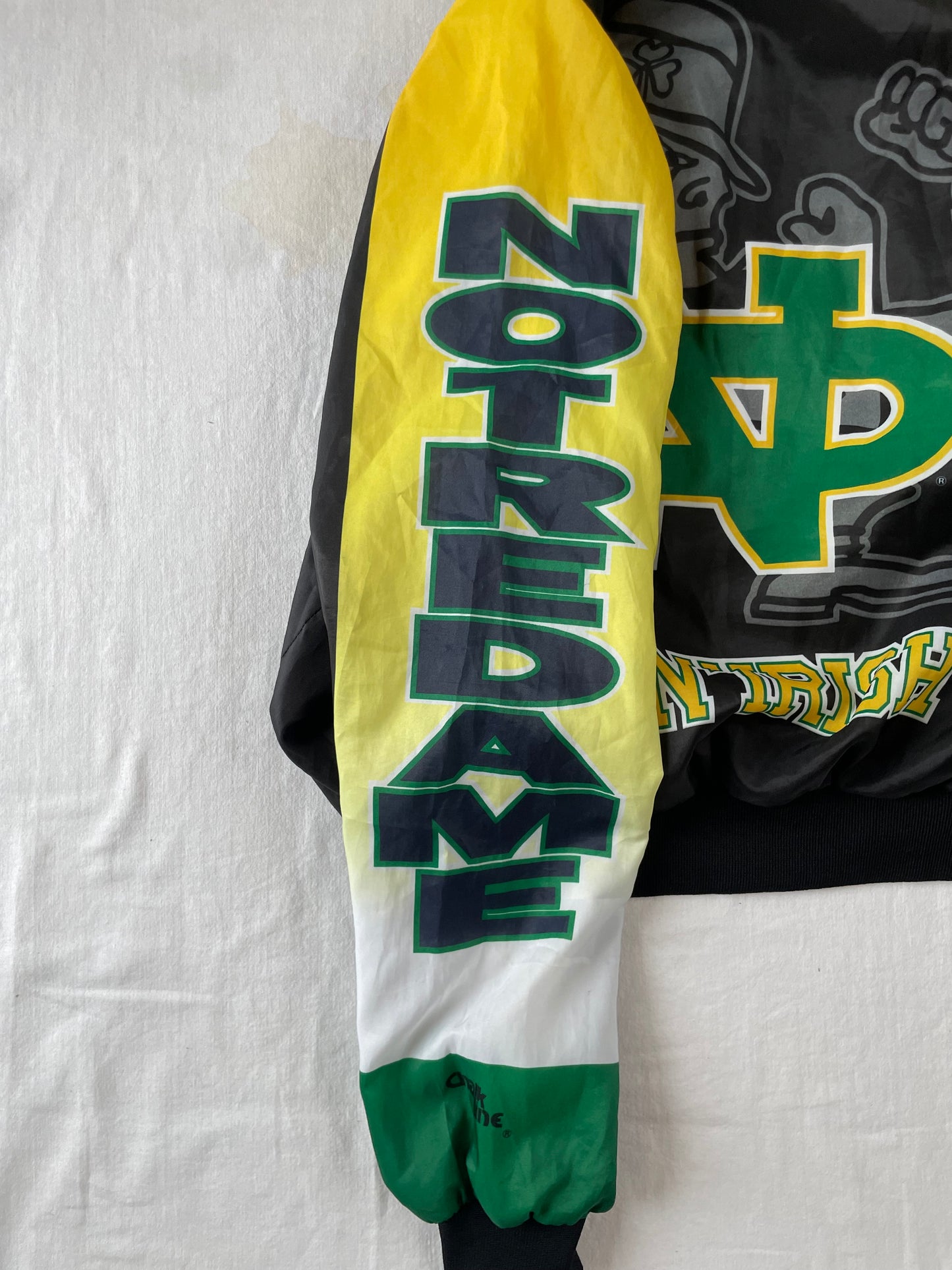 Vintage Notre Dame Bomber Jacket Medium/Large