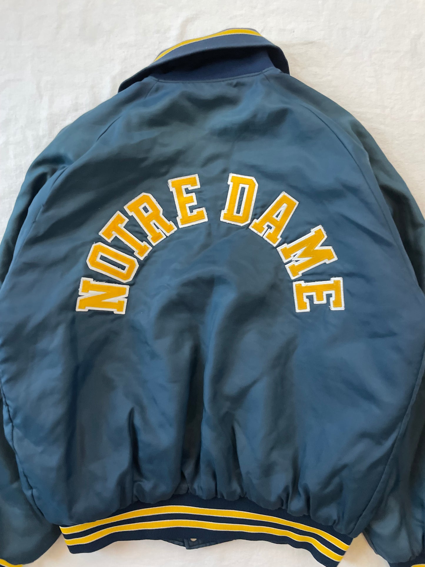 Vintage Notre Dame Bomber Jacket Medium/Large
