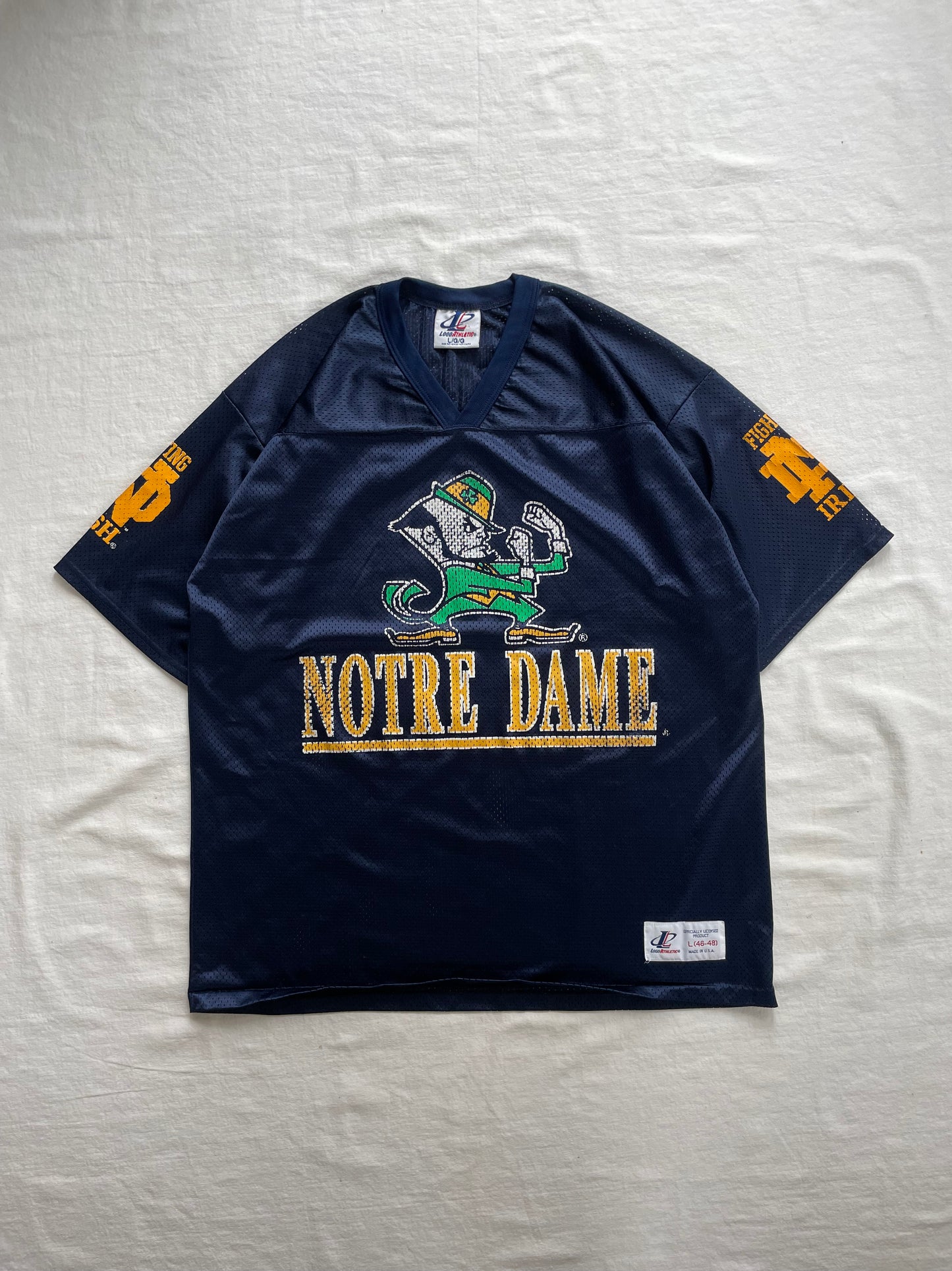 Vintage Notre Dame Football Jersey Large