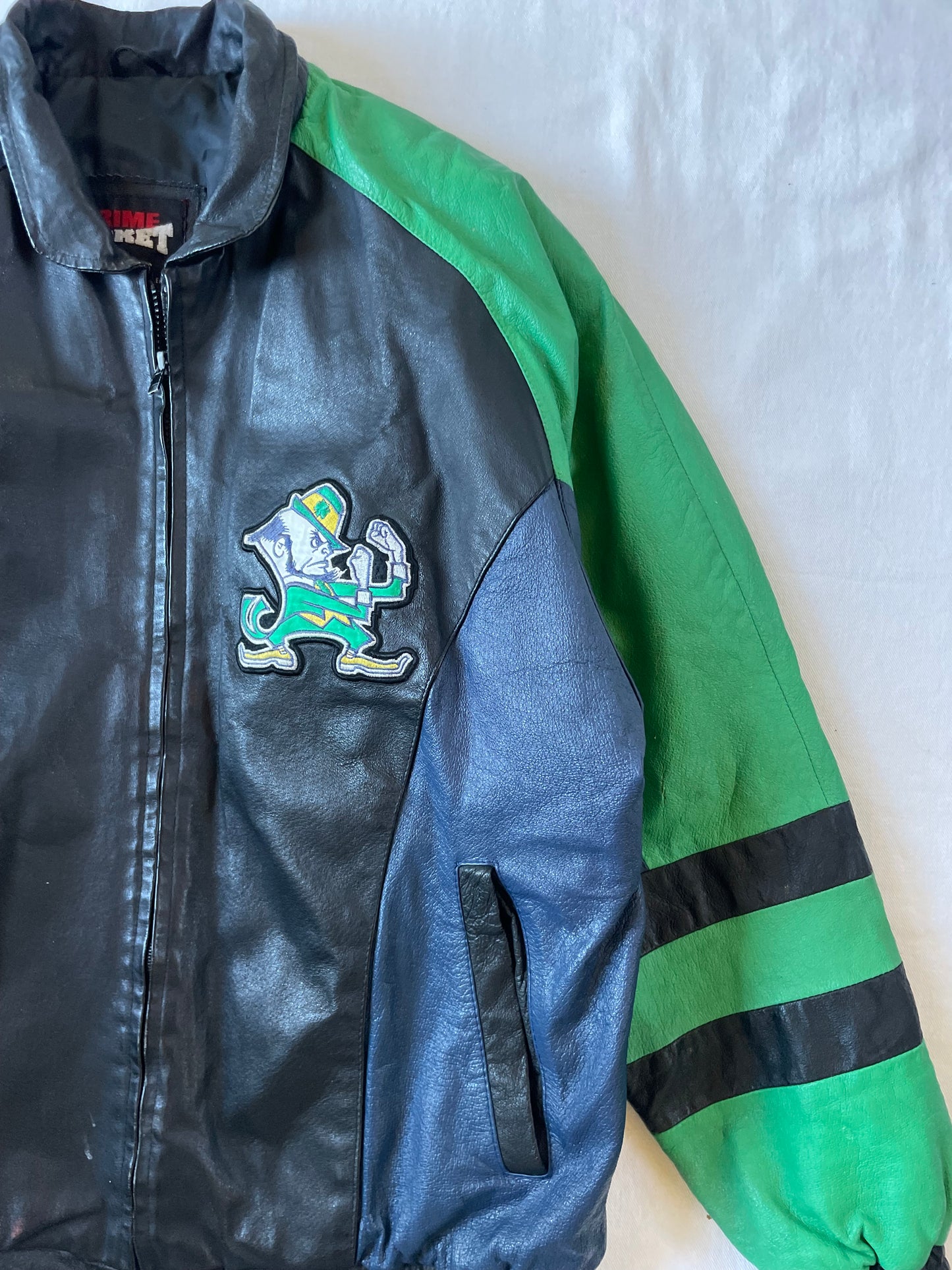 Vintage Notre Dame Leather Jacket XLarge
