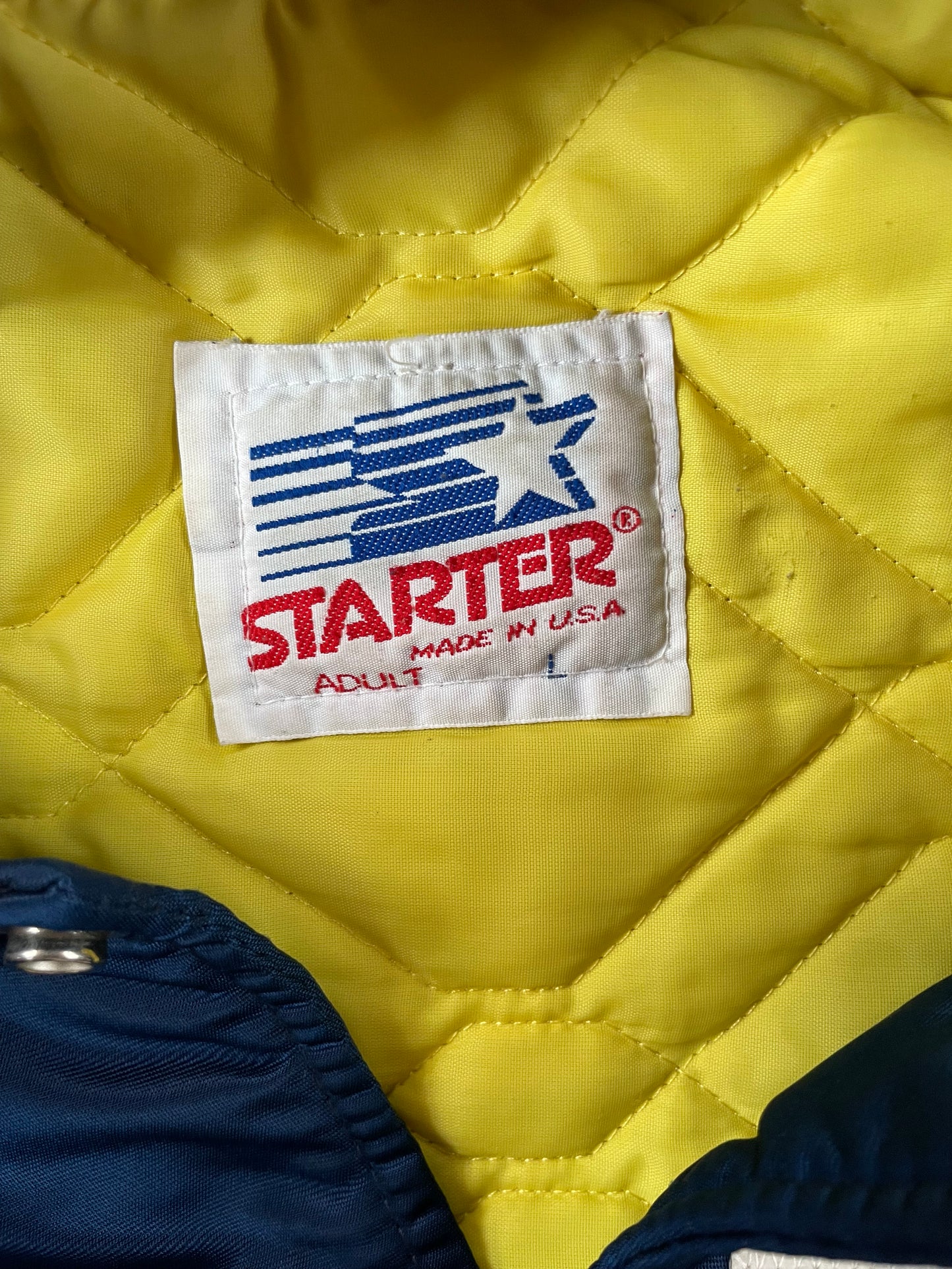 Vintage Notre Dame Starter Satin Jacket Large