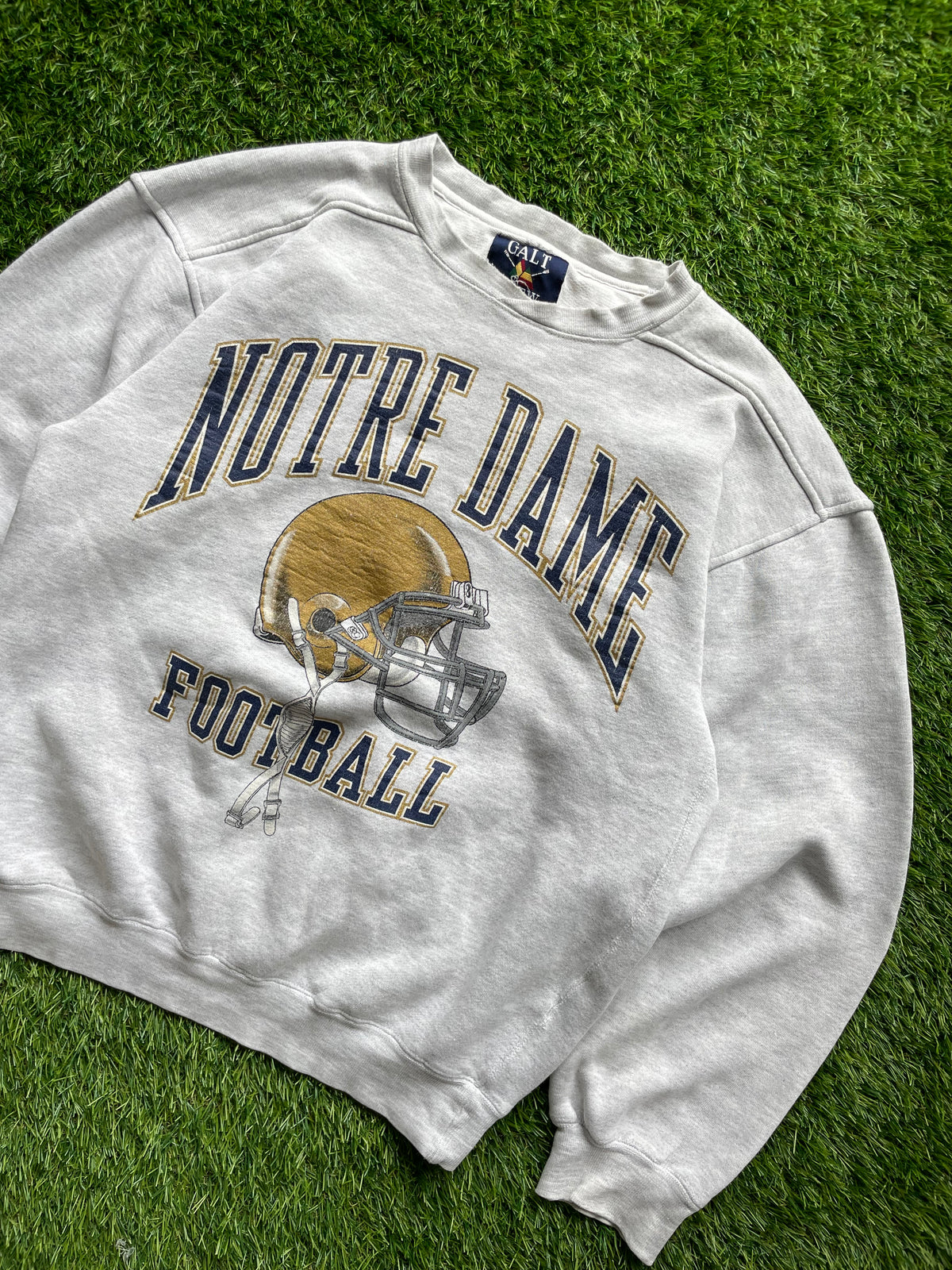 Vintage Notre Dame Football Crewneck Small
