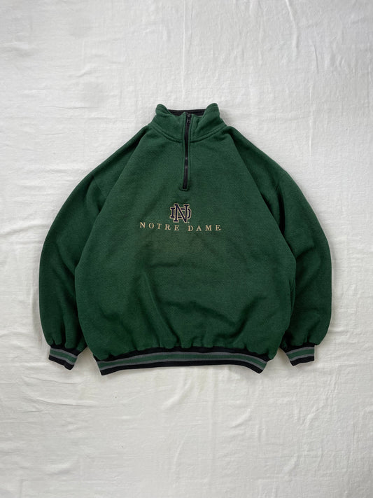 Vintage Notre Dame Quarter Zip Large