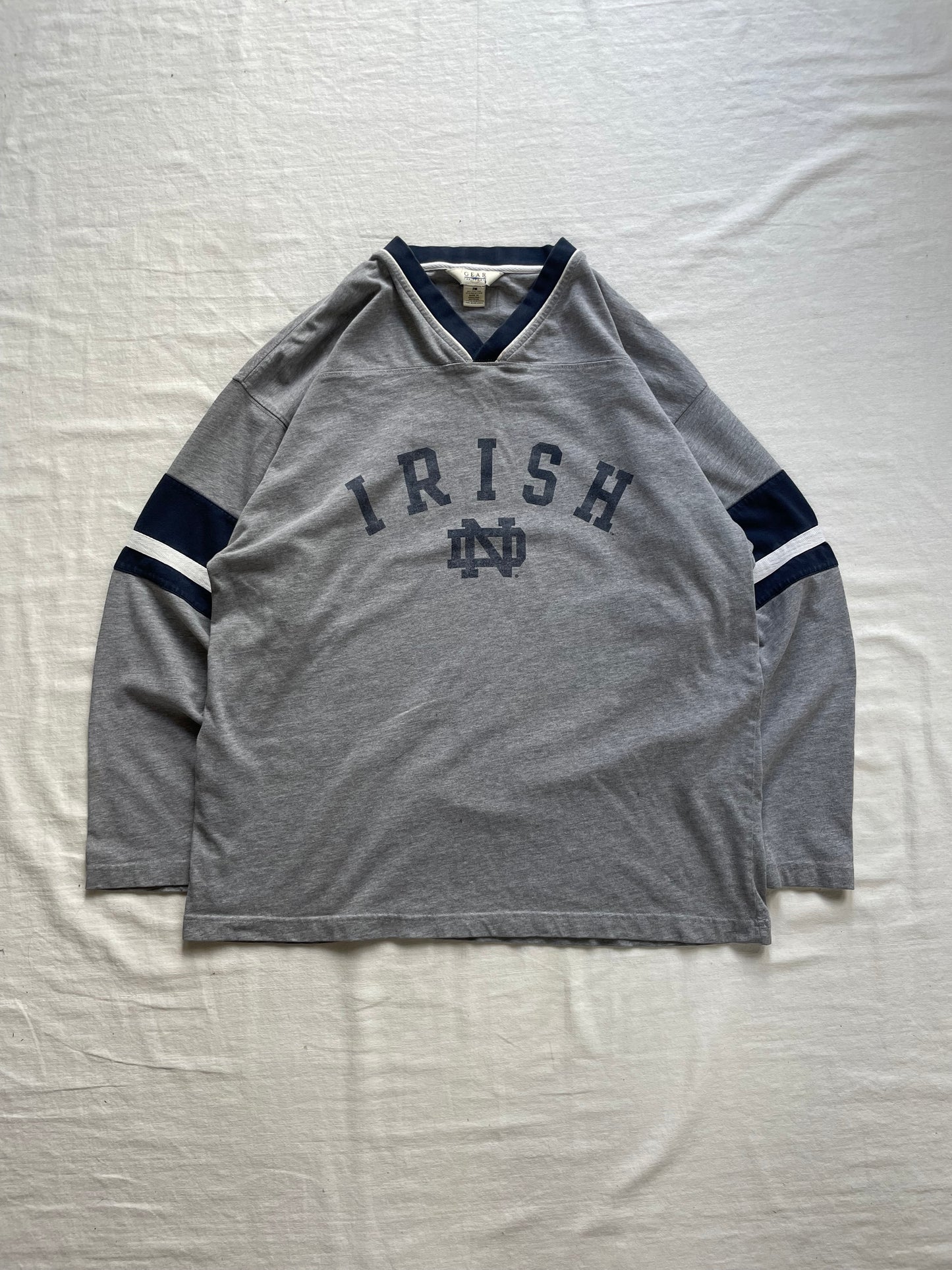Vintage Notre Dame Irish Long Sleeve Large
