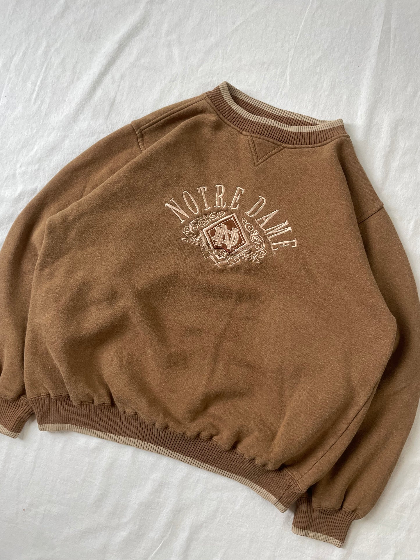 Vintage Notre Dame Crewneck Large