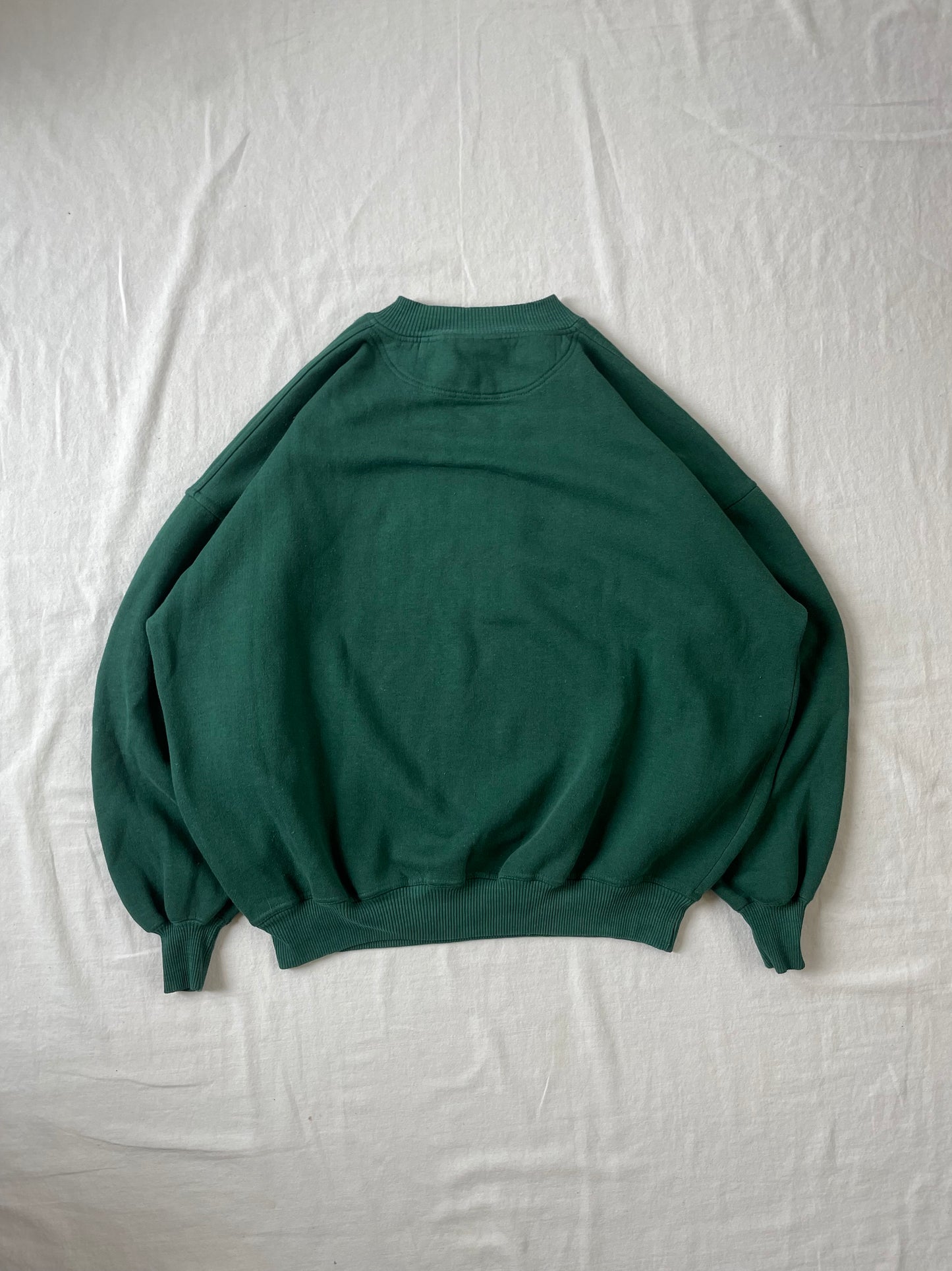 Vintage Notre Dame Green Football Crewneck XLarge