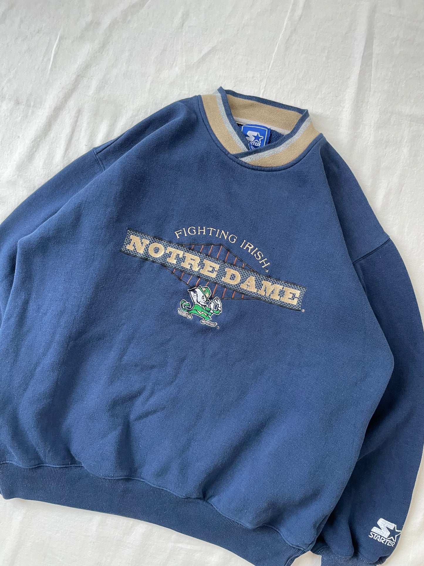 Vintage Notre Dame Fighting Irish Crewneck Large