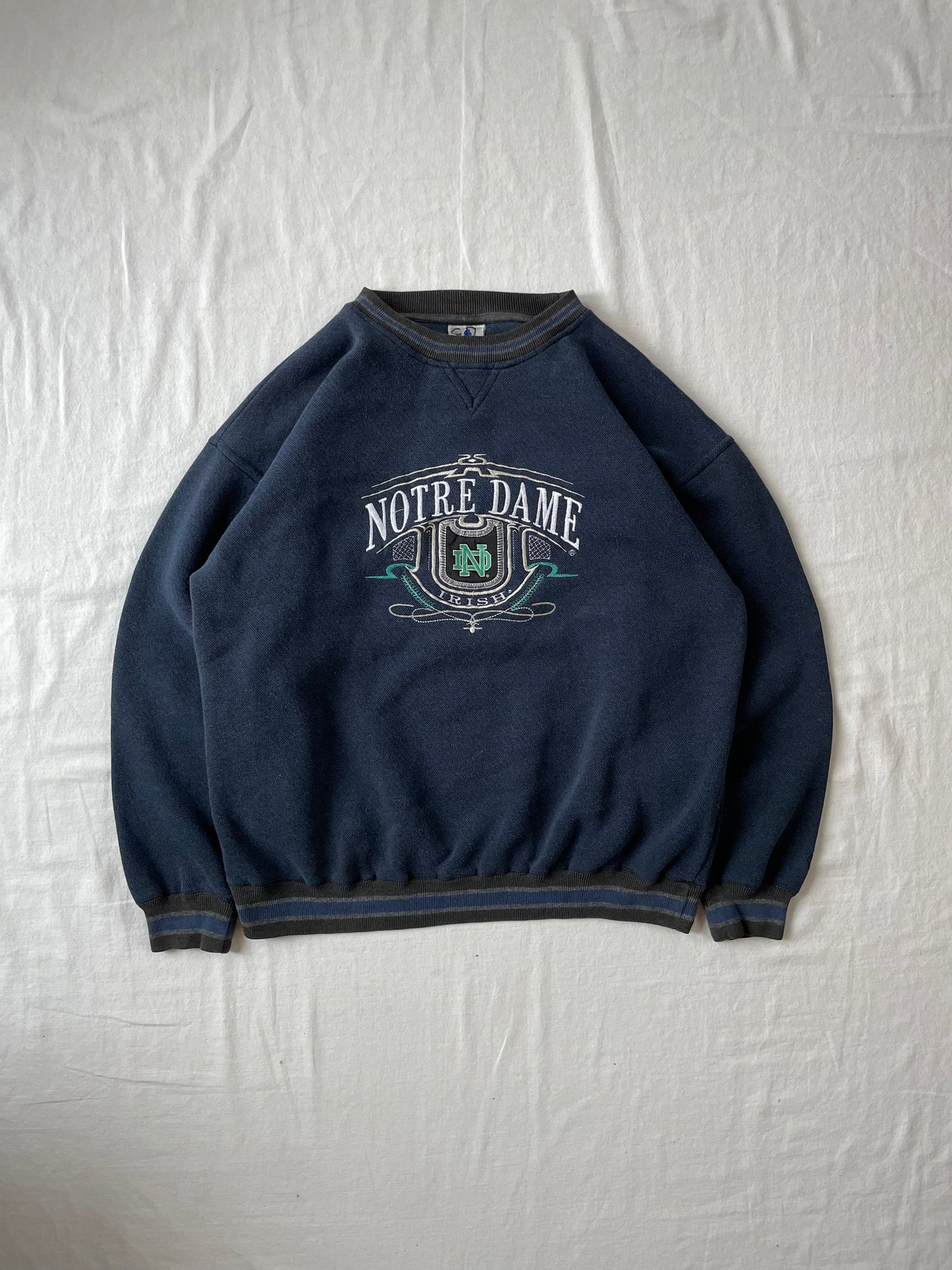 Vintage Notre Dame Crewneck Large