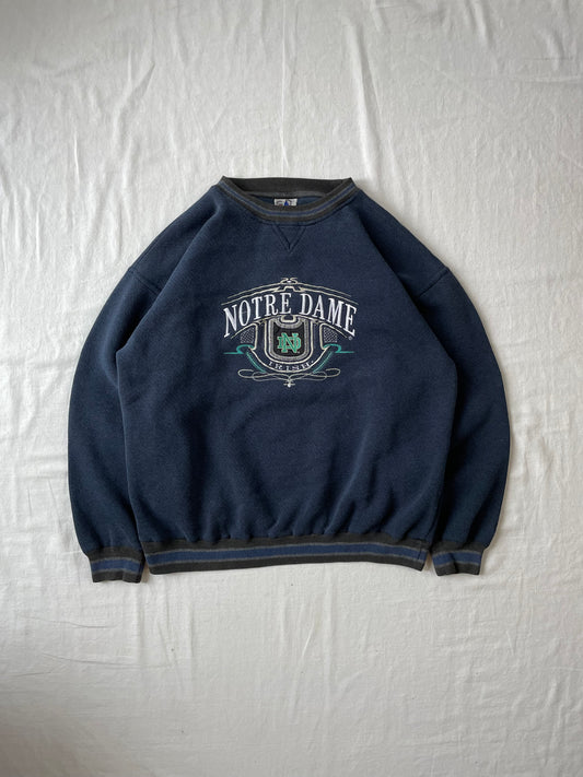 Vintage Notre Dame Crewneck Large