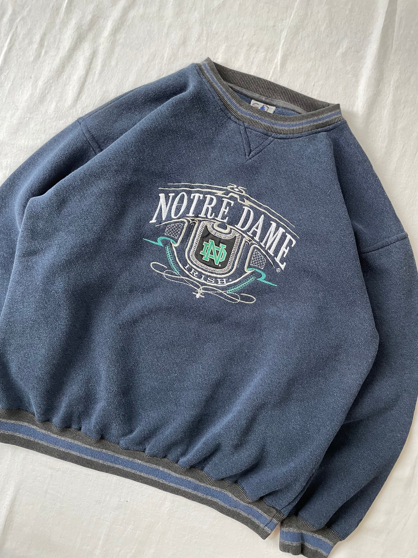 Vintage Notre Dame Crewneck Large